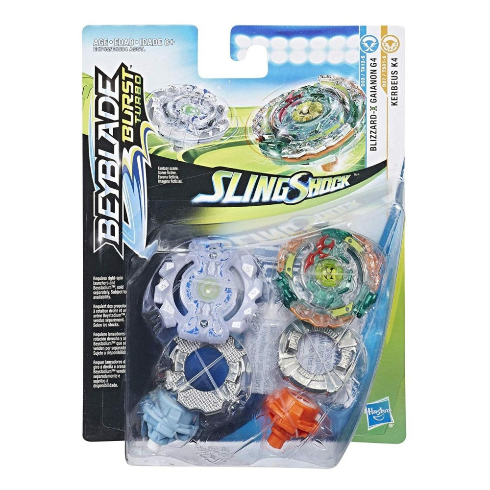 Игровой набор BeyBlade Bey Slingshock Kerbeus K4 and Gianon G4, 2 шт. (E4745)