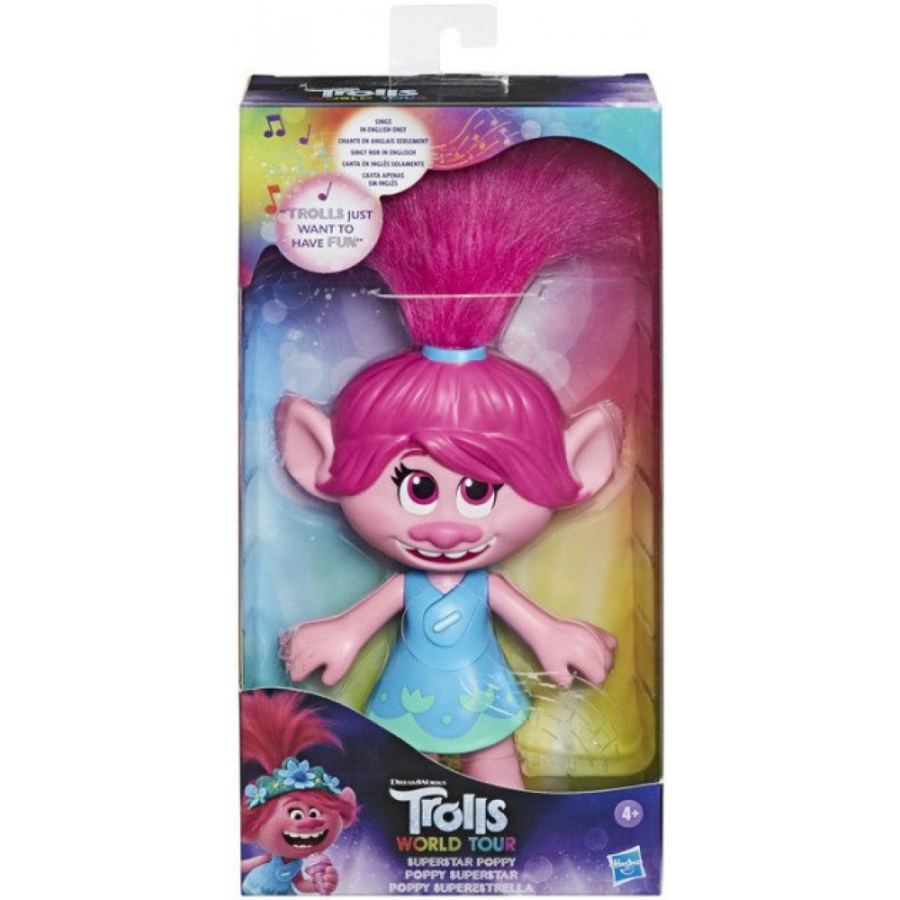 Кукла Hasbro Тролли Суперзвезда Розочка (E9412)