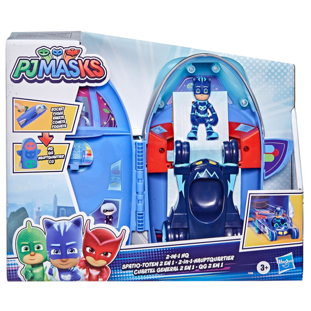 Ігровий набір PJ Masks Герої в масках Штаб-ракета 2-в-1 (F2098)