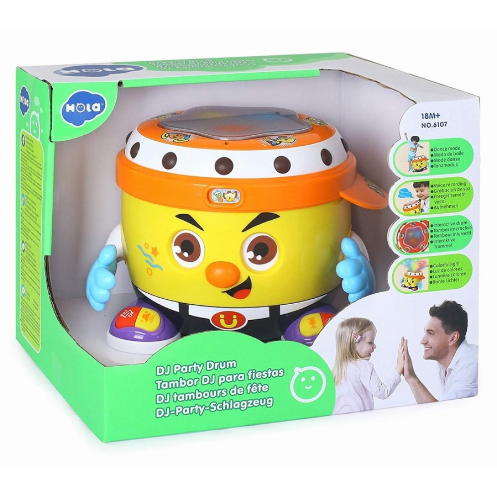 Интерактивная музыкальная игрушка Hola Toys Веселый барабан (6107)