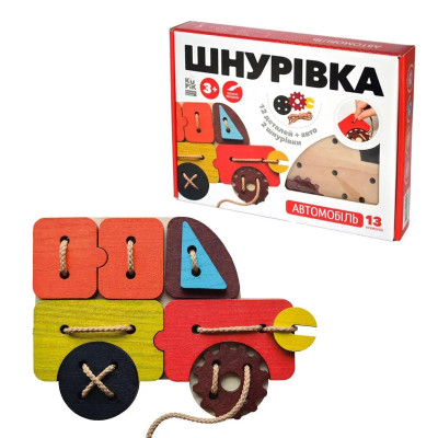 Игра-шнуровка Игротеко Автомобиль 13 элементов