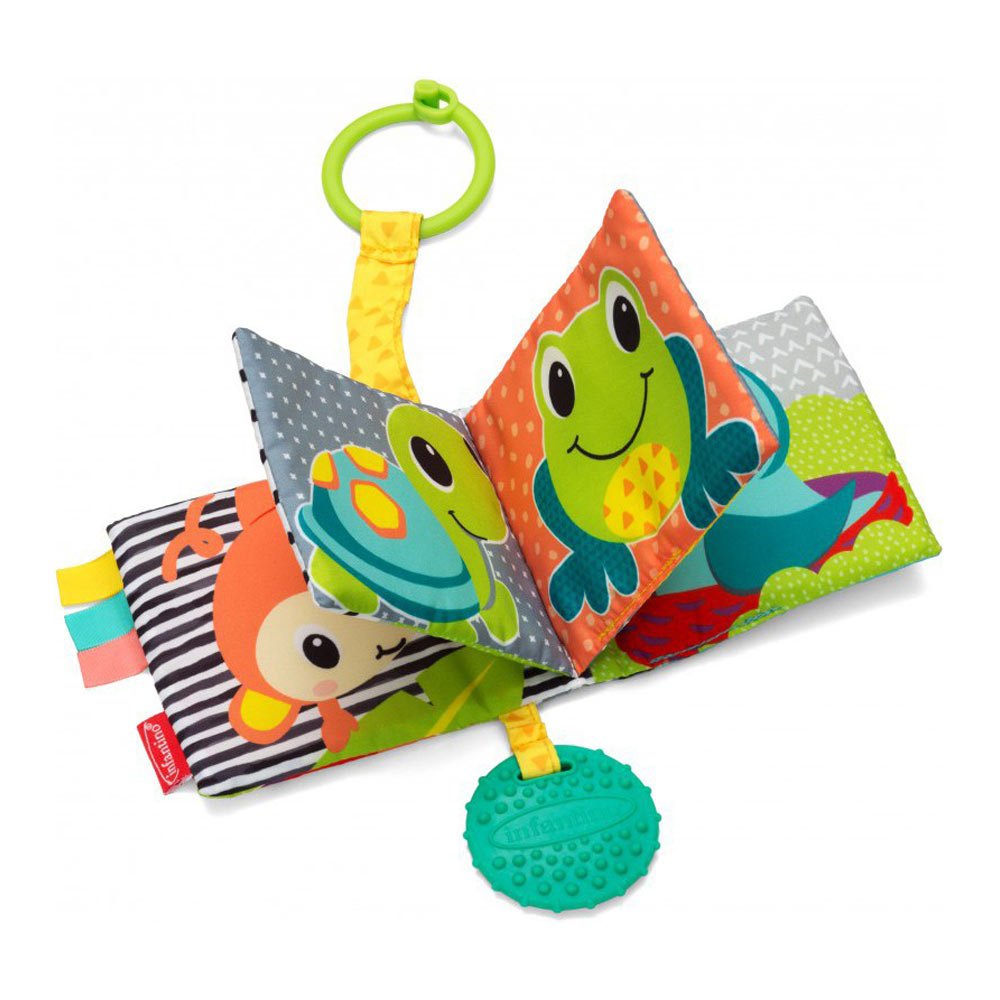 Навісна іграшка-книжка з прорізувачем Infantino Тварини (005362I)