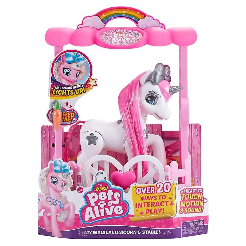 Интерактивная игрушка Pets alive Мой волшебный единорог белый (9502W)