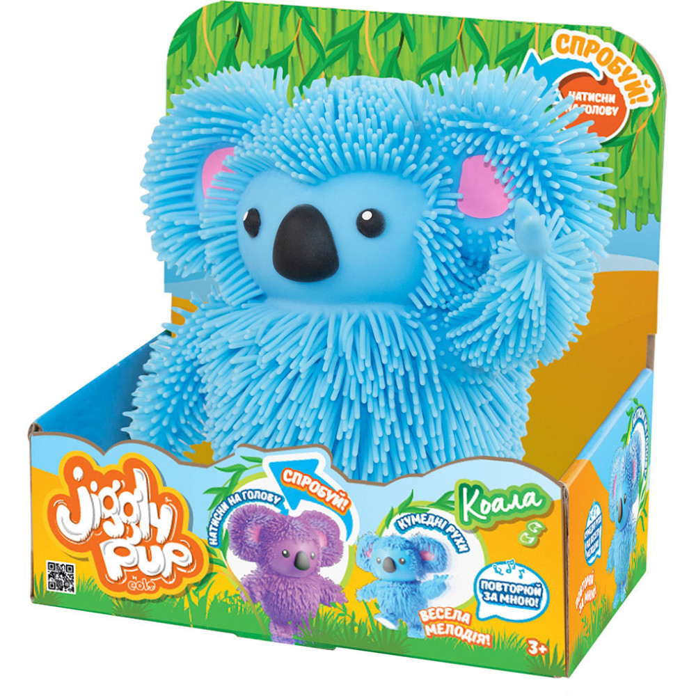 Интерактивная игрушка Jiggly Pup Зажигательная коала голубая (JP007-BL)