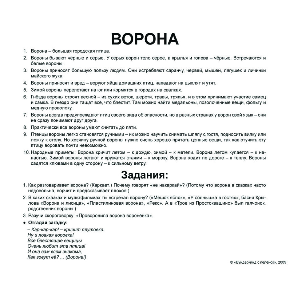 Картки Домана Вундеркінд з пелюшок Птахи російською (65514)