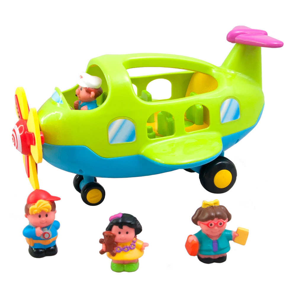 Игровой набор Kiddieland Самолет путешественник на русском (056895)