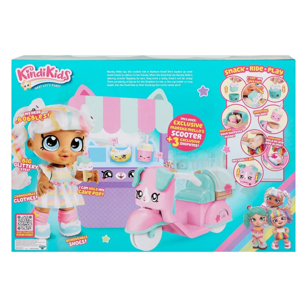 Игровой набор Kindi kids Марша Мелло со скутером