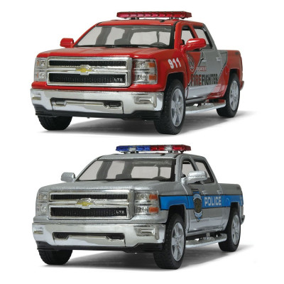 Машинка Kinsmart 2014 Chevrolet Silverado Police/Fire Fighter (KT5381WPR) Машинка Kinsmart 2014 Chevrolet Silverado Police/Fire Fighter (KT5381WPR)