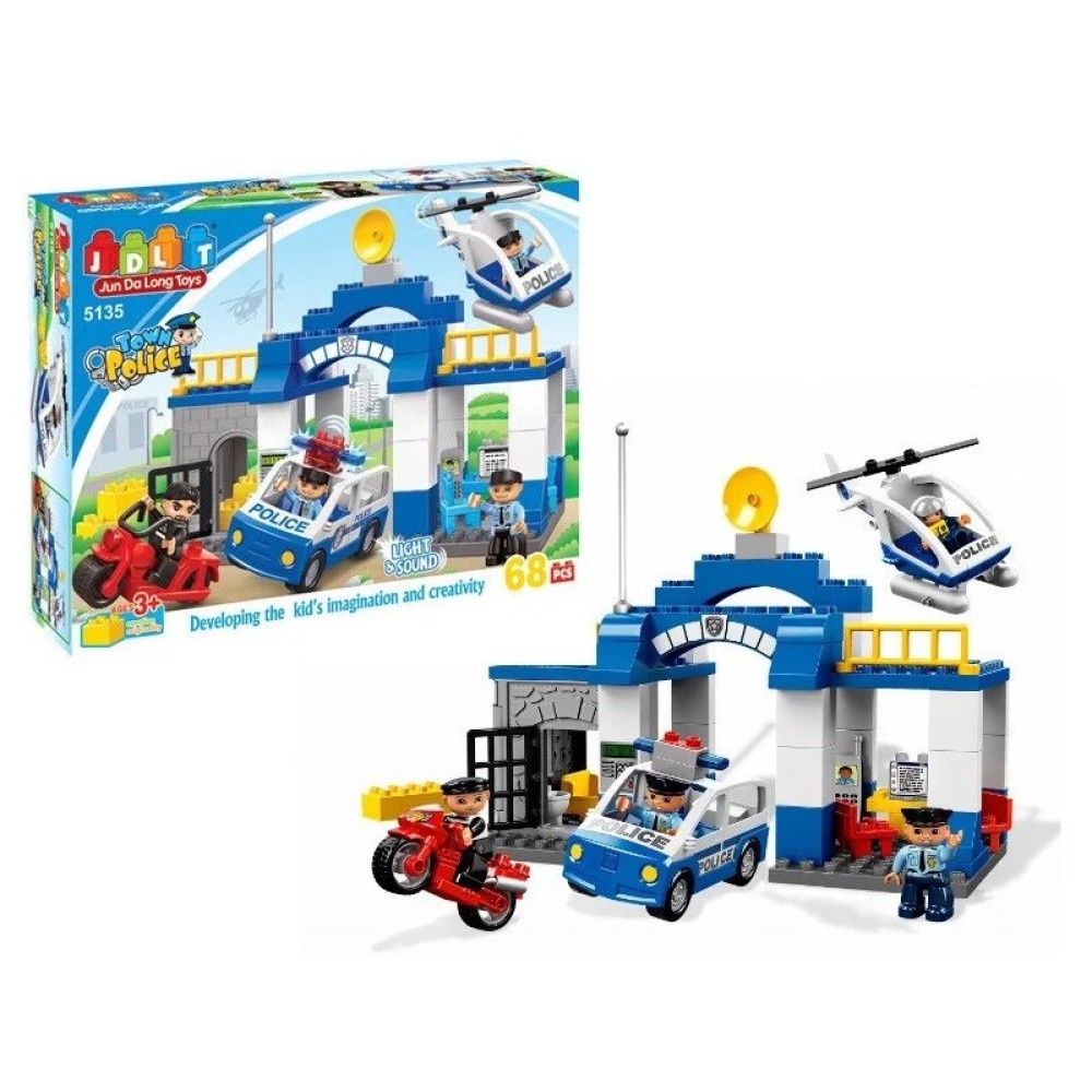 Конструктор JDLT "Полицейский участок" 68 деталей (5135)