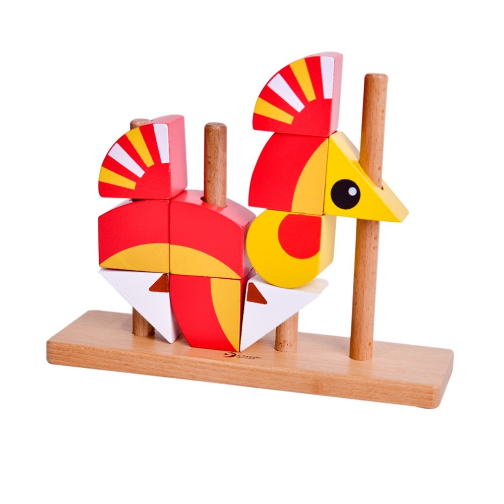 Дерев'яна іграшка Classic world Вертикальний пазл Левеня (5106)