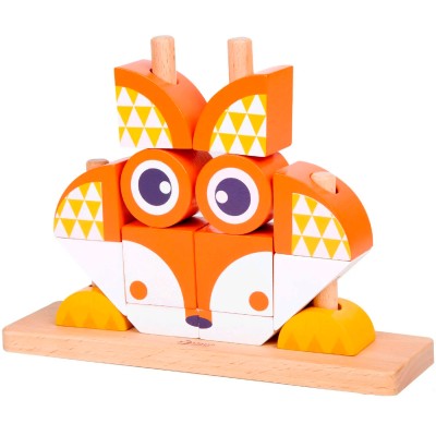 Дерев'яна іграшка Classic world Вертикальний пазл Лисеня (3709)