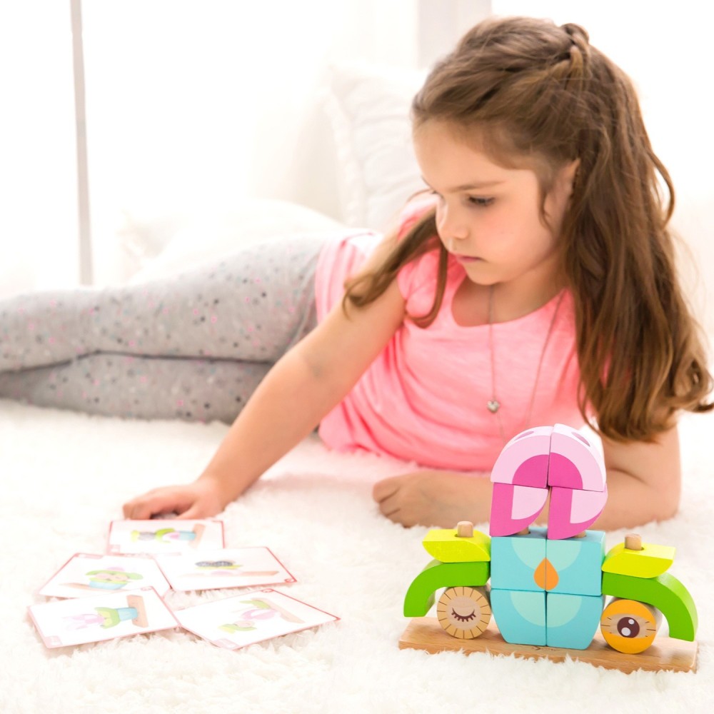 Дерев'яна іграшка Classic world Вертикальний пазл Совеня (3708)