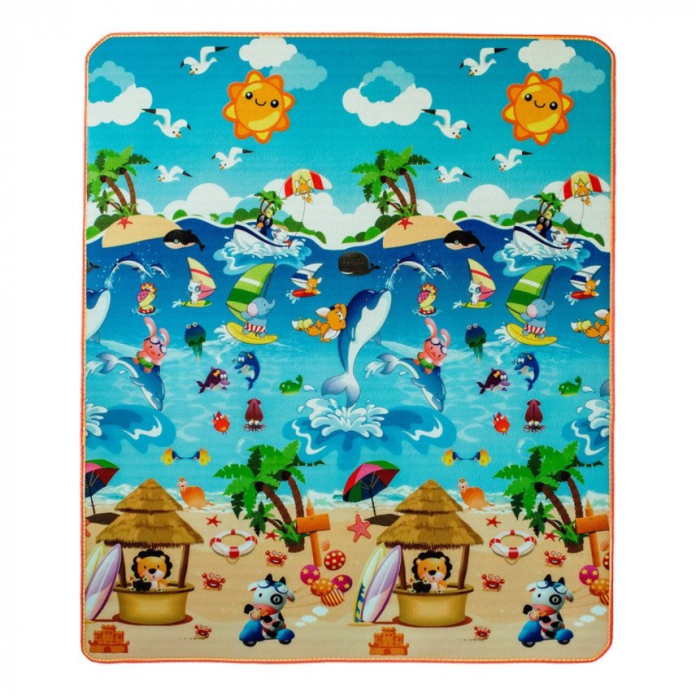 Детский двухсторонний коврик Limpopo Динозавры и Пляжный сезон (LP014-120)