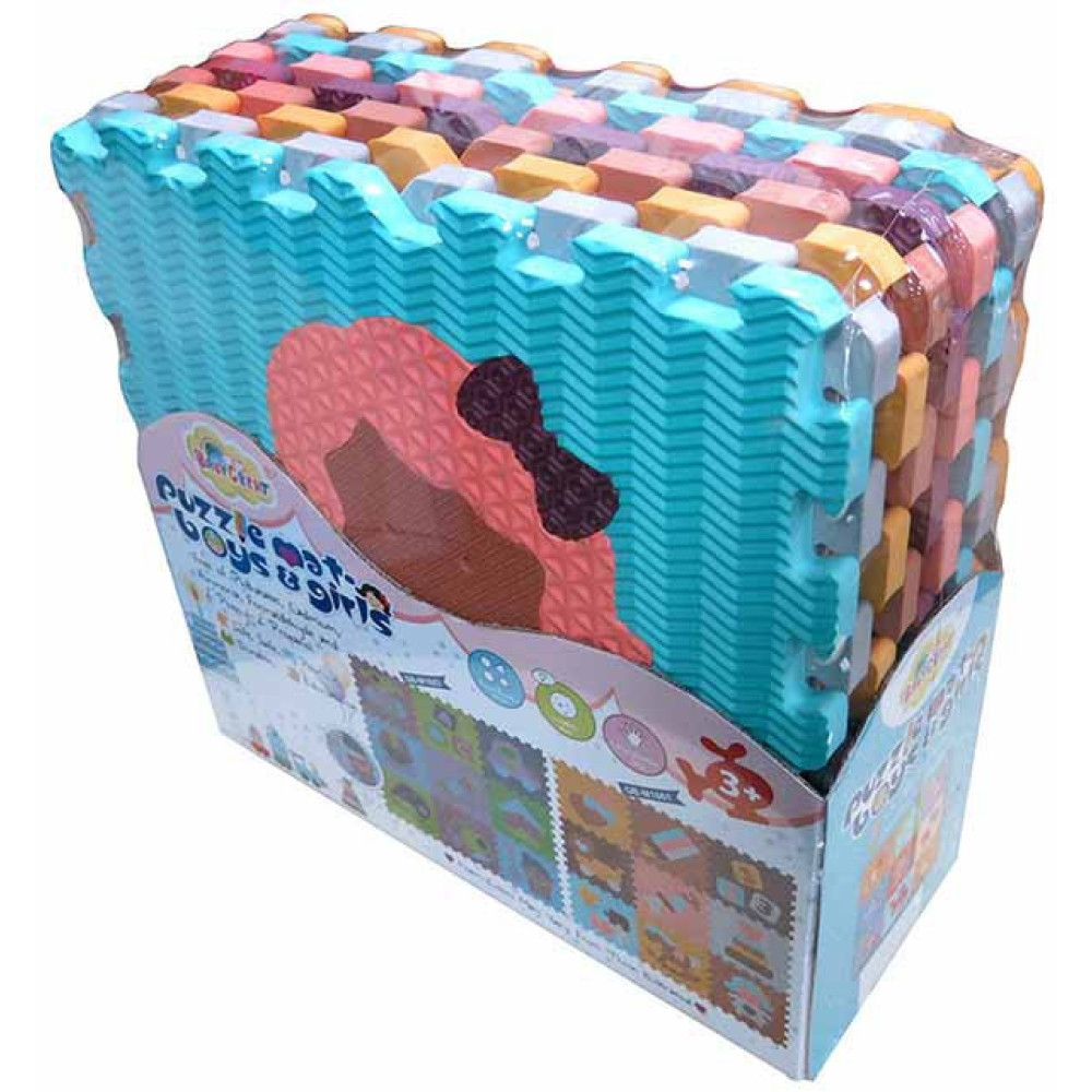 Детский коврик-пазл Baby Great Интересные игрушки (GB-M1601)