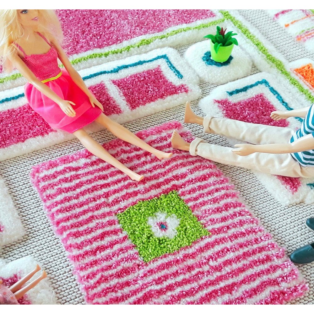 Дитячий ігровий килимок IVI Playhouse 134x200 см, рожевий (8699149500117)