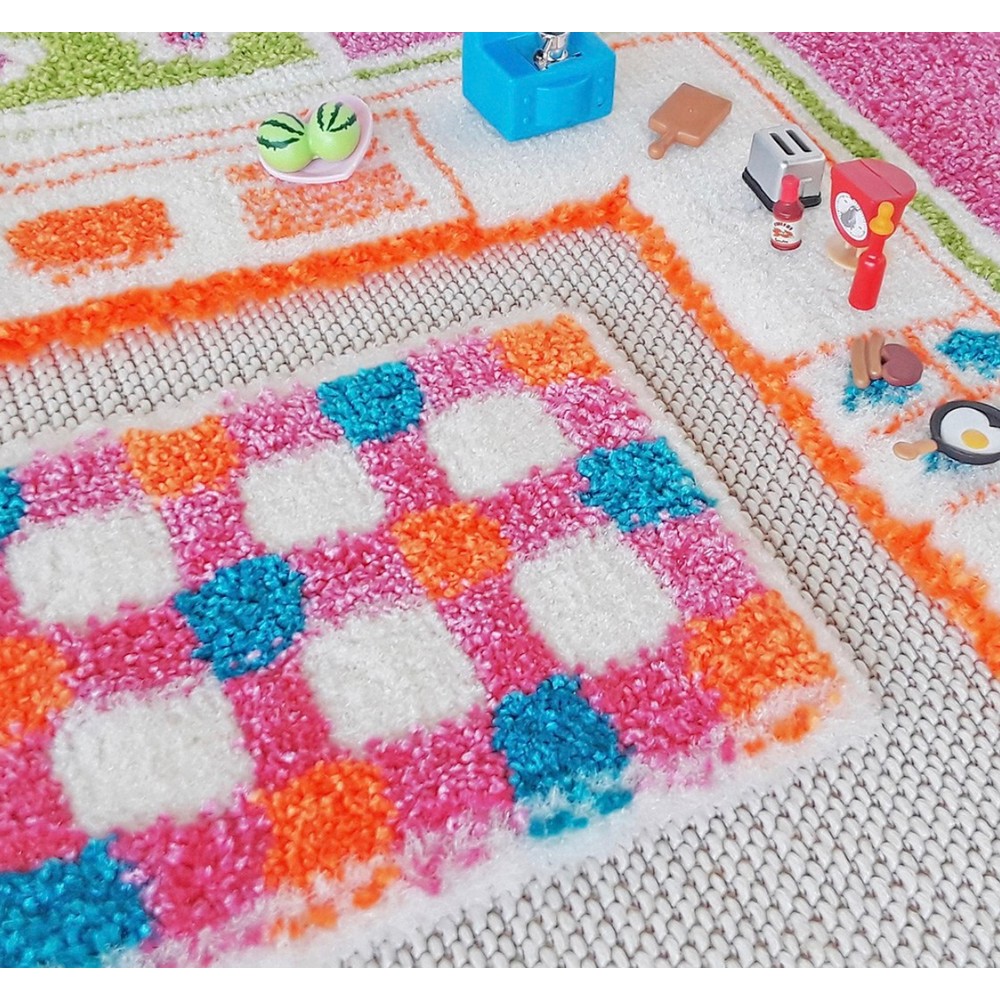 Дитячий ігровий килимок IVI Playhouse 134x200 см, рожевий (8699149500117)
