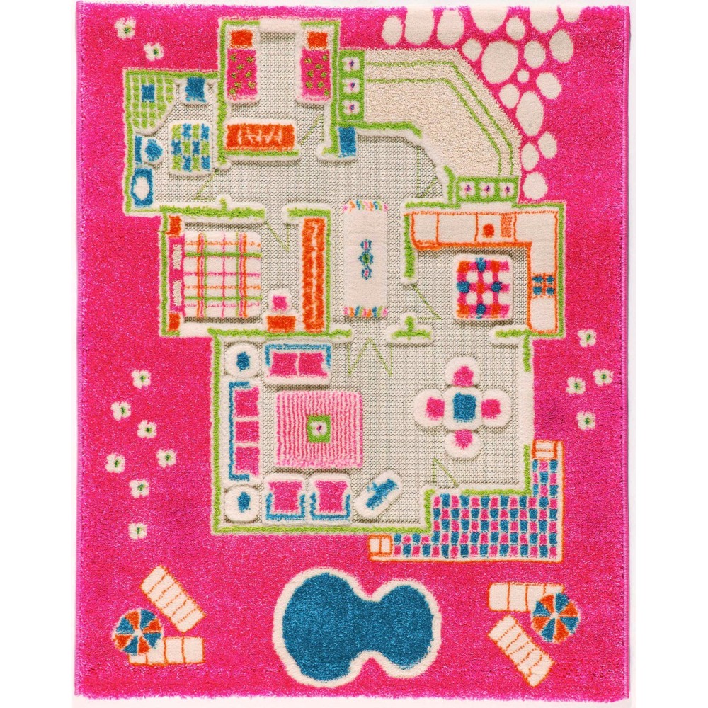 Дитячий ігровий килимок IVI Playhouse 80x113 см, рожевий (8699149501619)