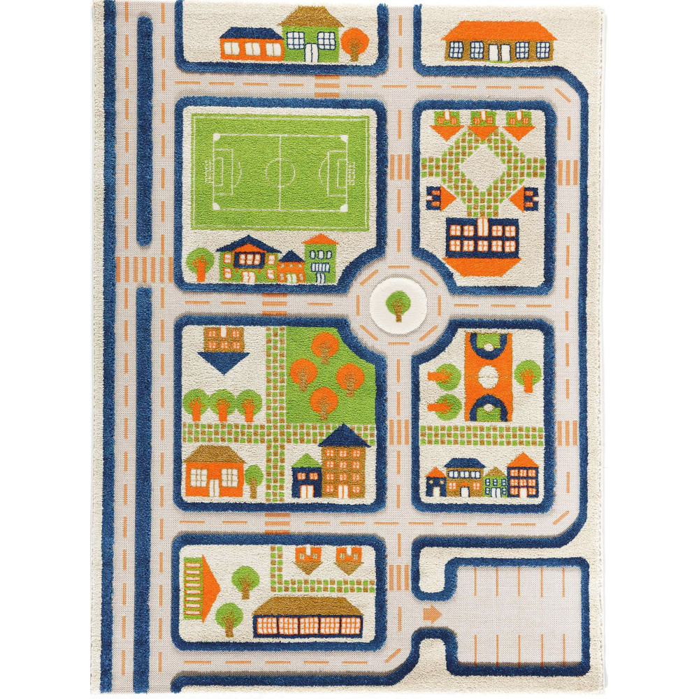 Детский игровой коврик IVI Трафик 134x180 см синий (8699149500025)