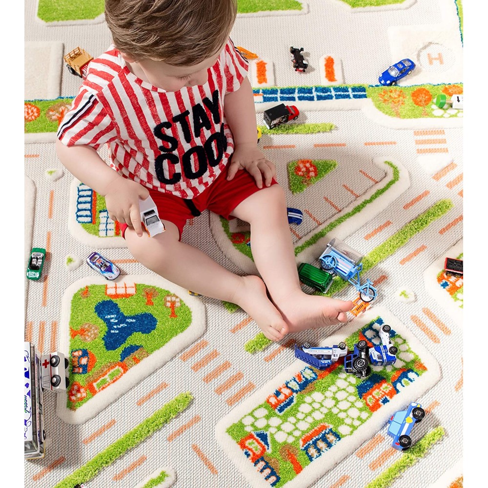 Детский игровой коврик IVI Мини город 100x150 см (8699149514060)