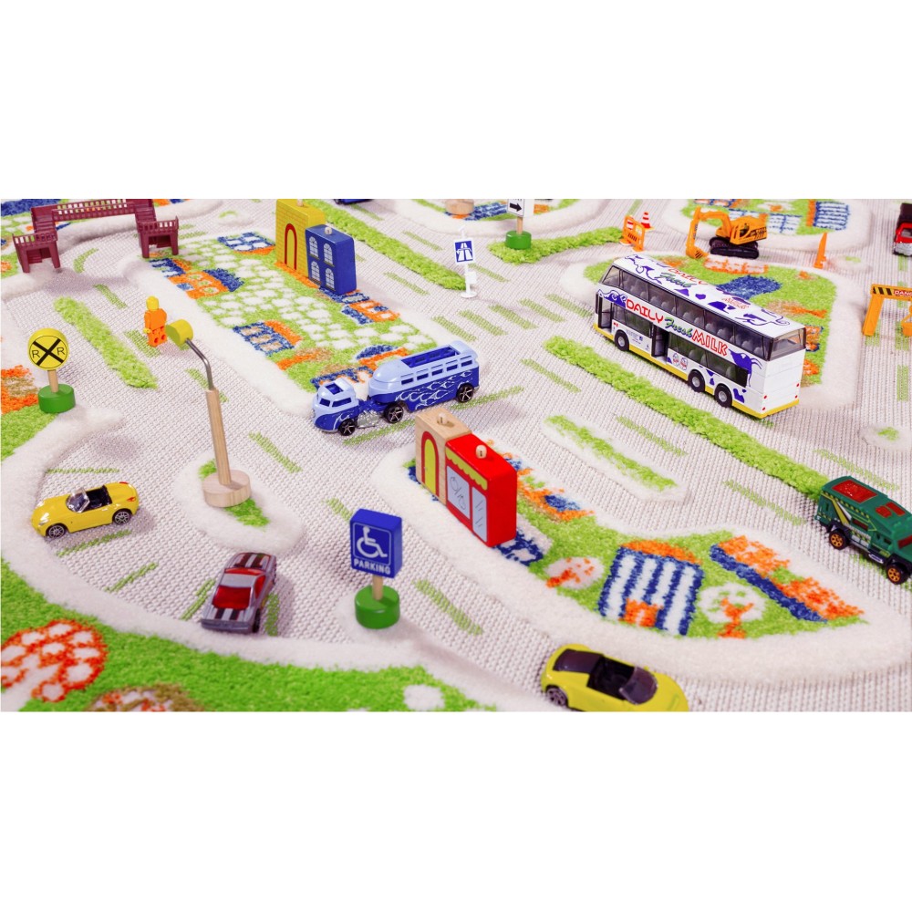 Детский игровой коврик IVI Мини город 100x150 см (8699149514060)