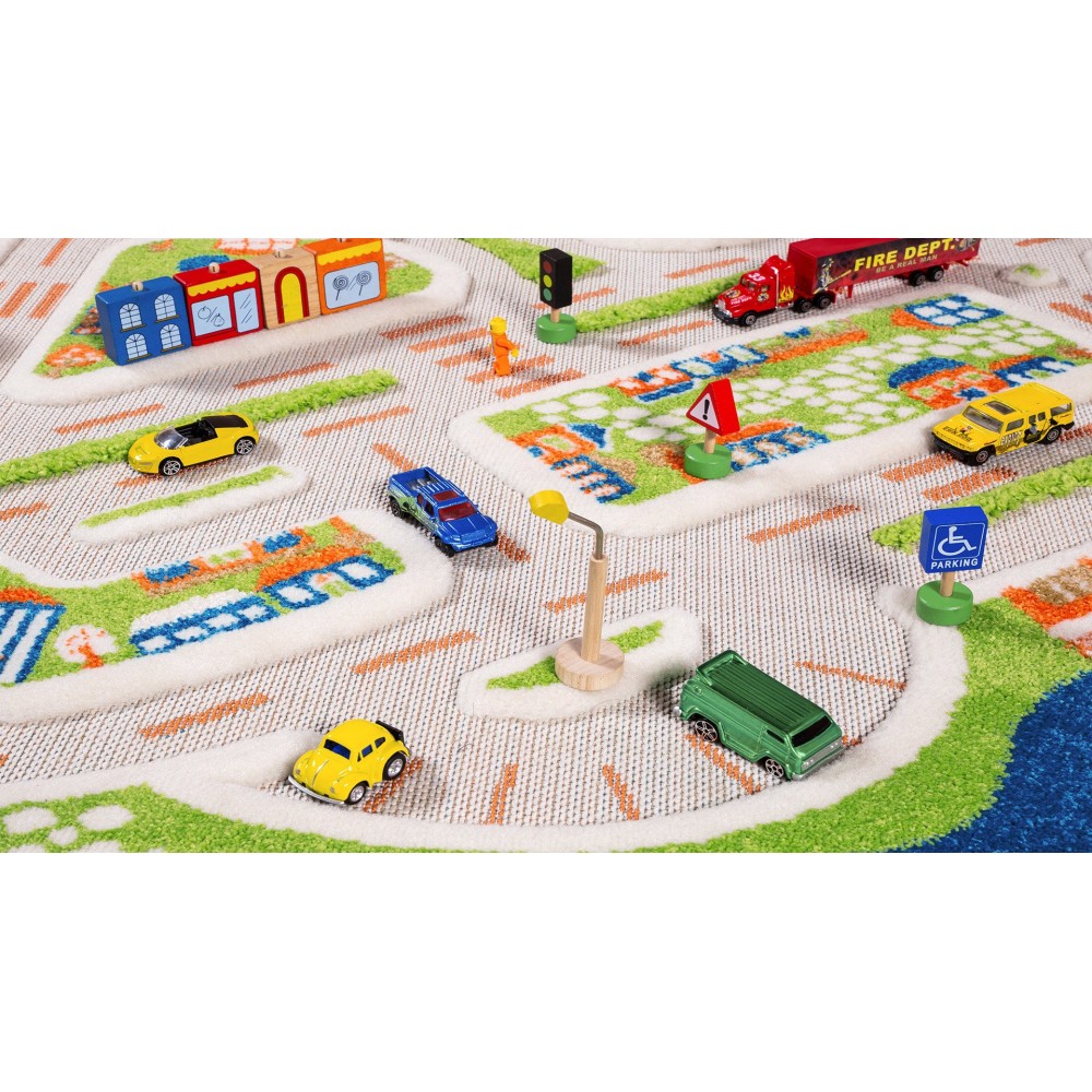 Детский игровой коврик IVI Мини город 100x150 см (8699149514060)
