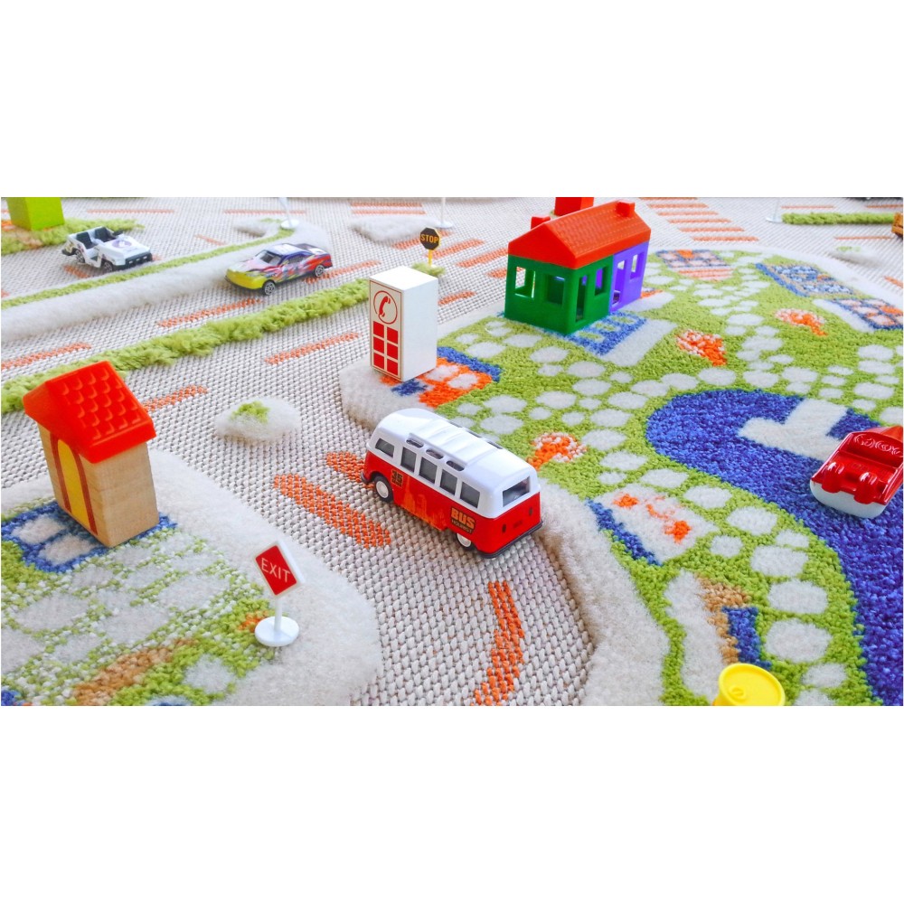 Детский игровой коврик IVI Мини город 100x150 см (8699149514060)