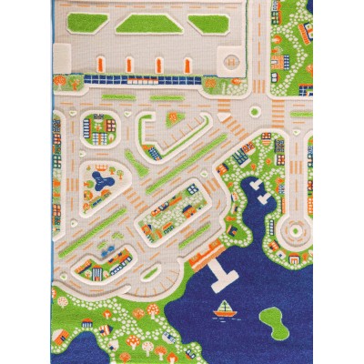 Детский игровой коврик IVI Мини город 134x180 см (8699149514077)