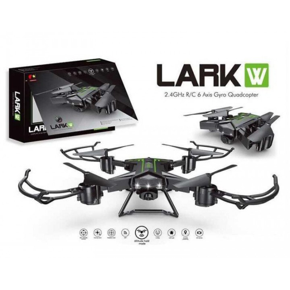 Квадрокоптер LARKW CX-40W с камерой и Wi-Fi, черный