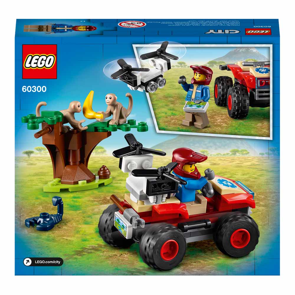 Конструктор Lego City квадроцикл для спасения диких животных (60300)