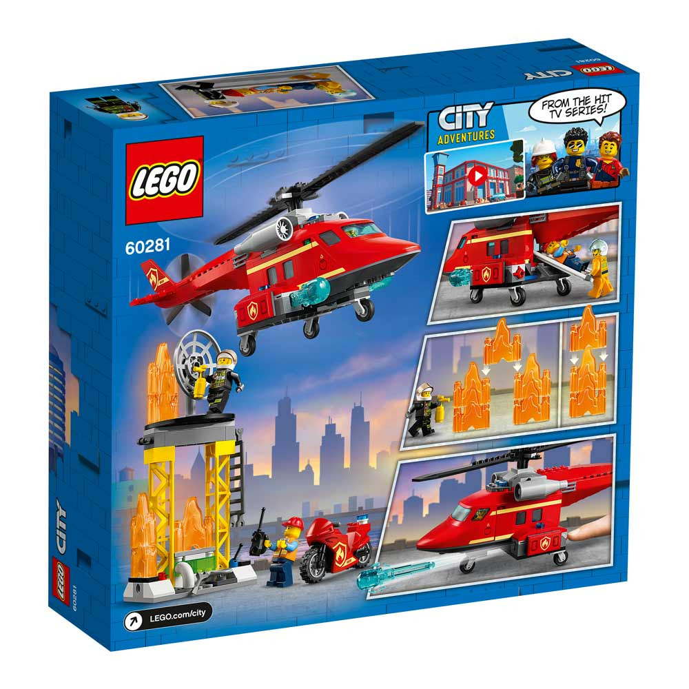 Конструктор Lego City Пожарный спасательный вертолет (60281)