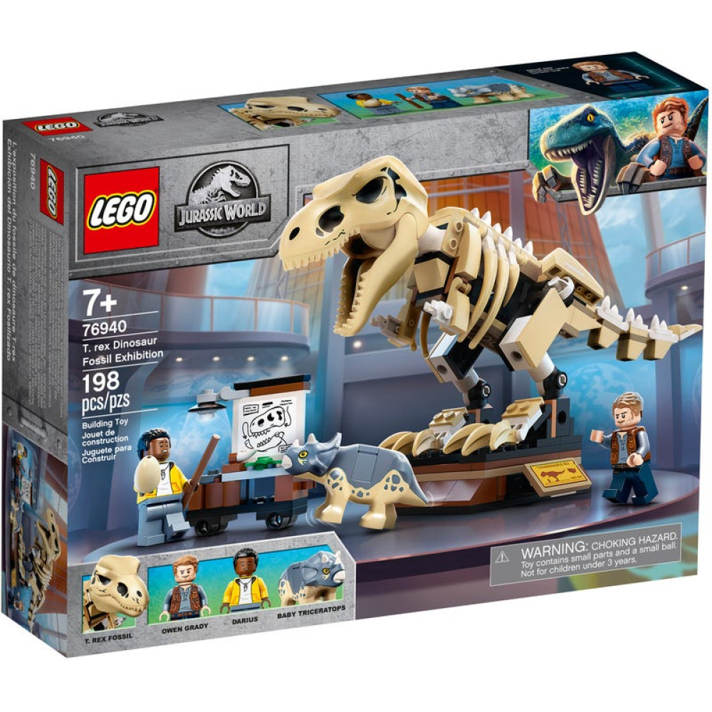 Конструктор Lego Jurassic World Виставковий скелет тиранозавра (76940)