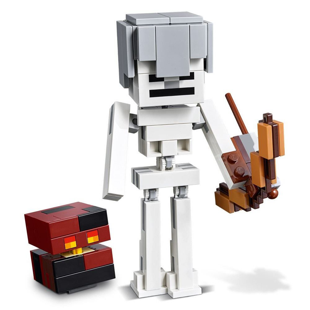 Конструктор Lego Minecraft Скелет и лавовый куб (21150)