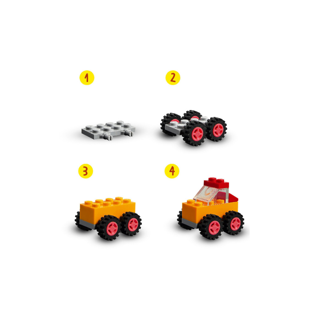 Конструктор Lego Classic Кубики та колеса (11014) Конструктор Lego Classic Кубики та колеса (11014)