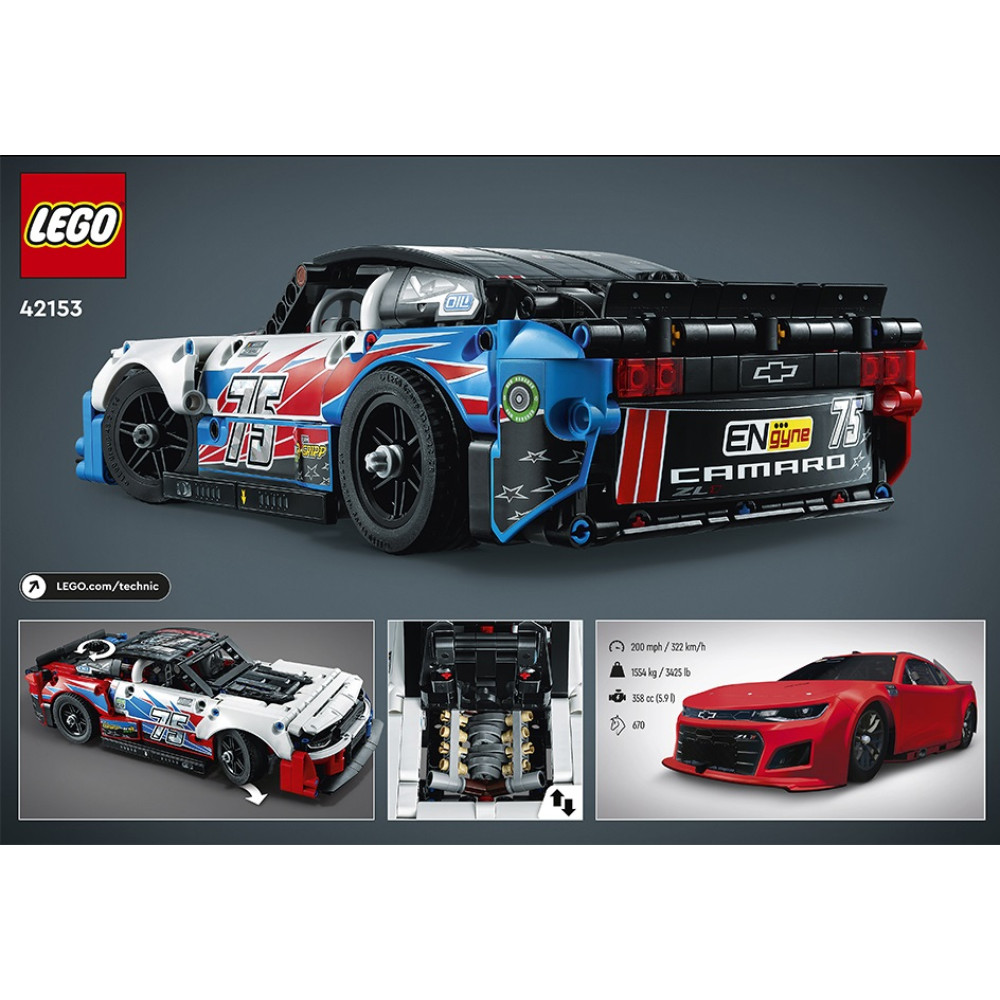 Конструктор Lego Technic Nascar Next Gen Chevrolet Camaro ZL1 (42153)