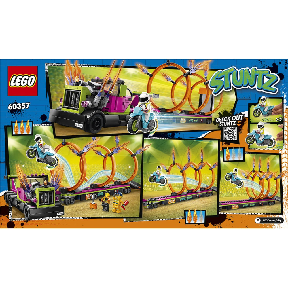 Конструктор Lego City Stunt Трюковый грузовик и испытание с огненными кольцами (60357) Конструктор Lego City Stunt Трюковый грузовик и испытание с огненными кольцами (60357)