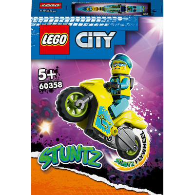 Конструктор Lego City Stunt трюковий кібер-мотоцикл (60358) Конструктор Lego City Stunt трюковий кібер-мотоцикл (60358)
