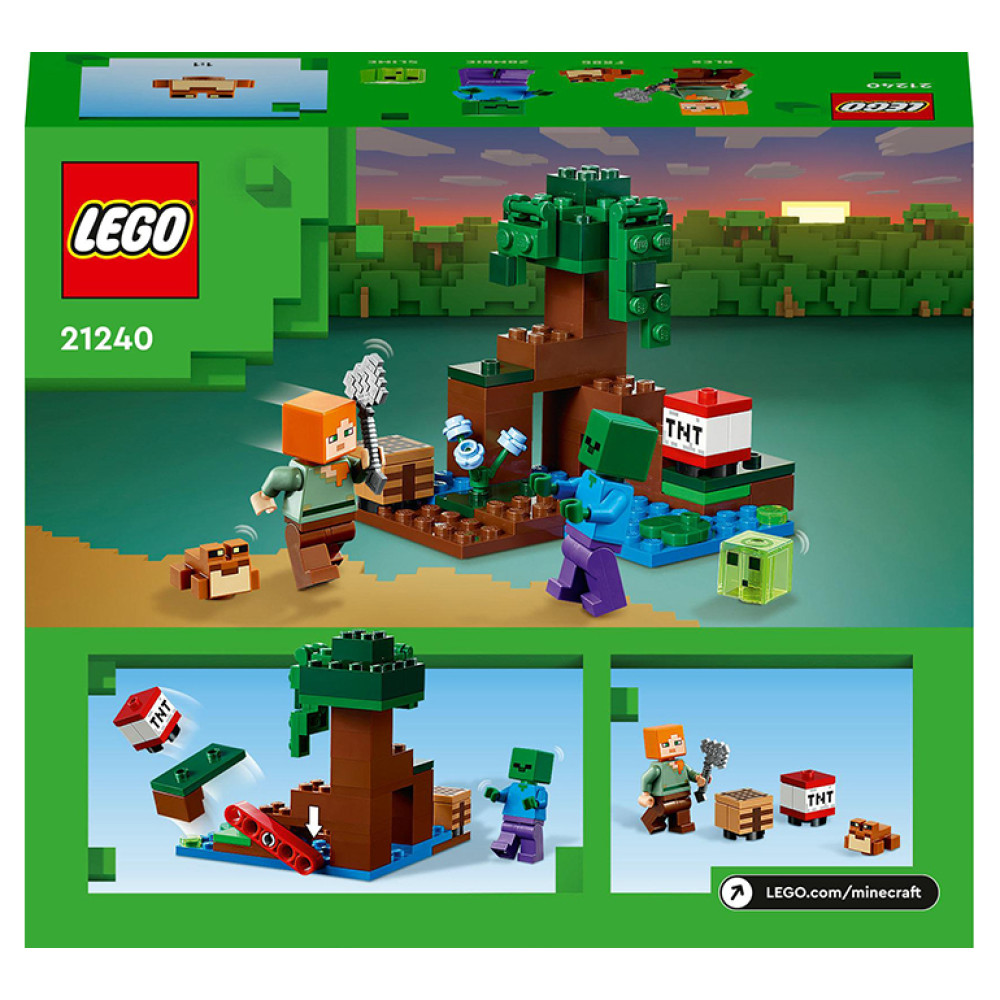 Конструктор Lego Minecraft Пригода на болоті (21240)