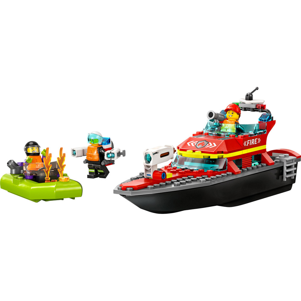 Конструктор Lego City Спасательный пожарный катер (60373)