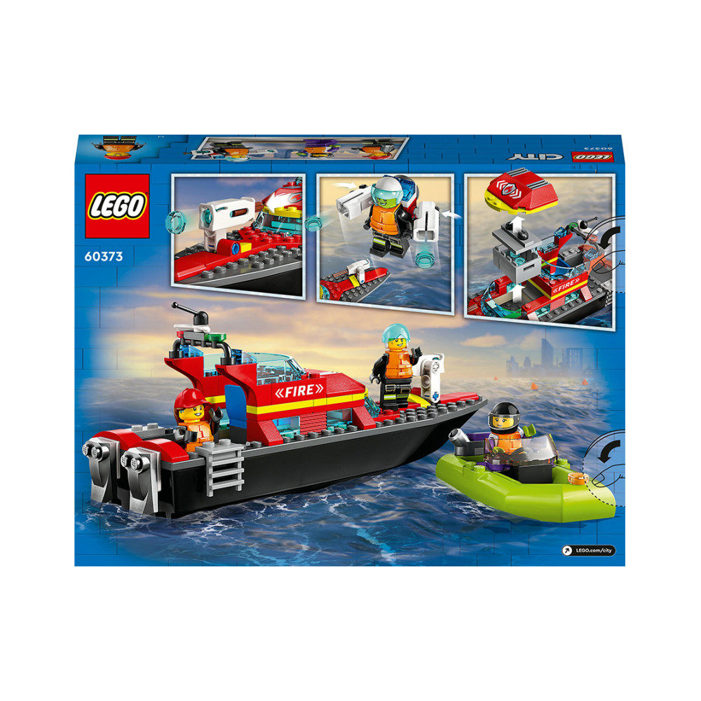 Конструктор Lego City Спасательный пожарный катер (60373)