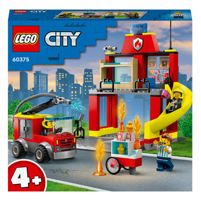 Конструктор Lego City Пожарная часть и пожарная машина (60375)