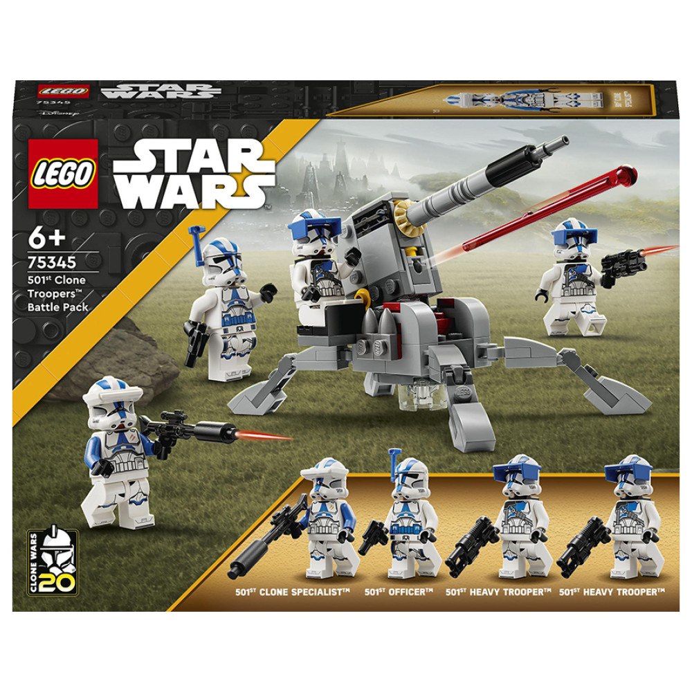 Конструктор Lego Star Wars Боевой набор клонов-пехотинцев 501-го легиона (75345)