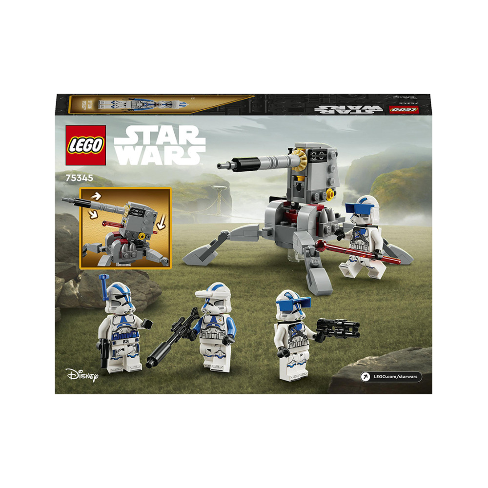 Конструктор Lego Star Wars Боевой набор клонов-пехотинцев 501-го легиона (75345) Конструктор Lego Star Wars Боевой набор клонов-пехотинцев 501-го легиона (75345)