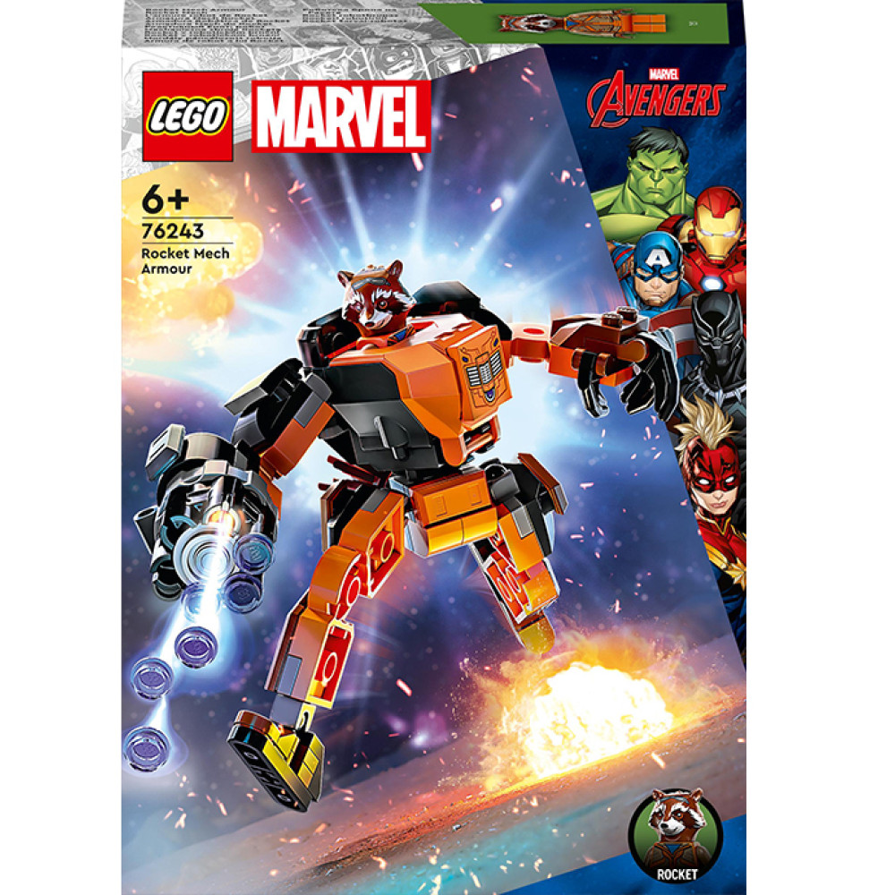 Конструктор Lego Super Heroes Marvel Реактивный Енот: робот (76243)