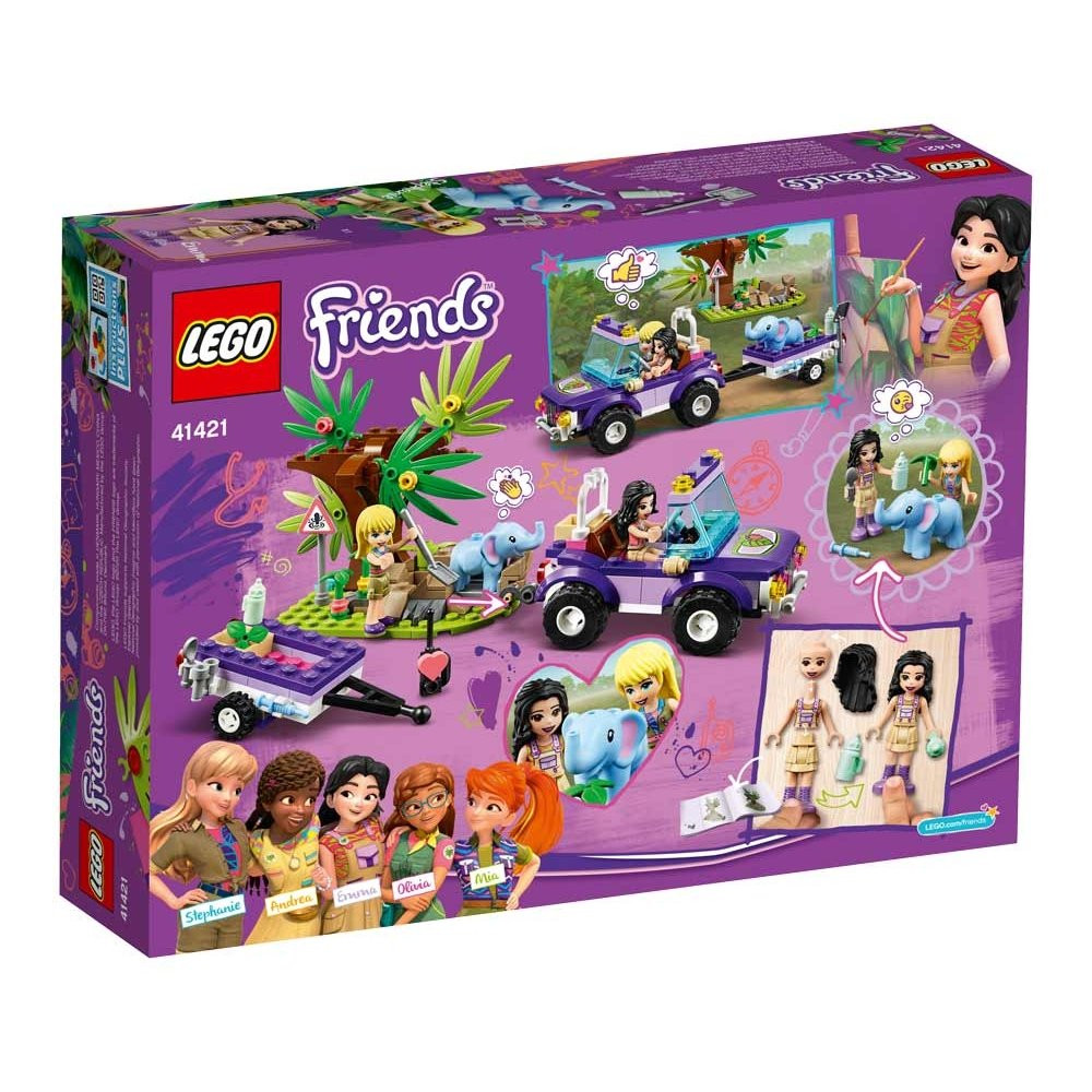 Конструктор Lego Friends Спасение слоненка в джунглях (41421)