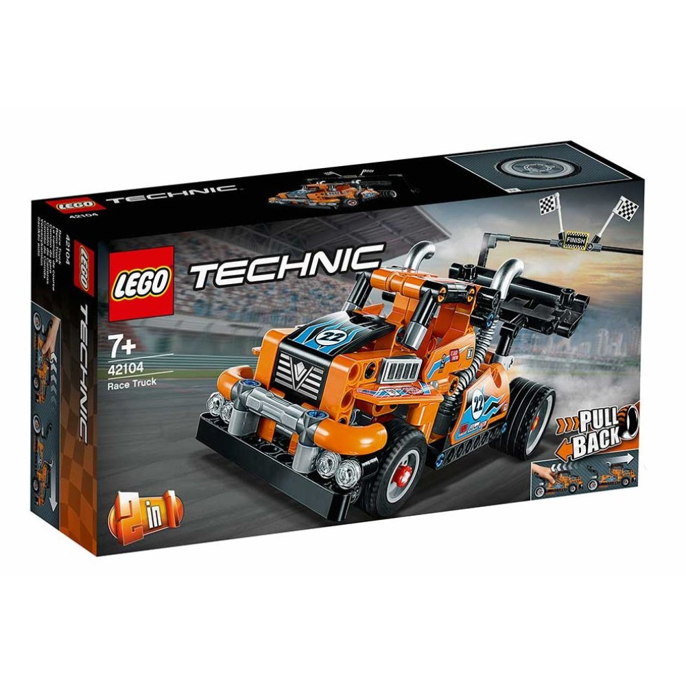 Конструктор Lego Technic Гоночный грузовик 2 в 1 (42104)