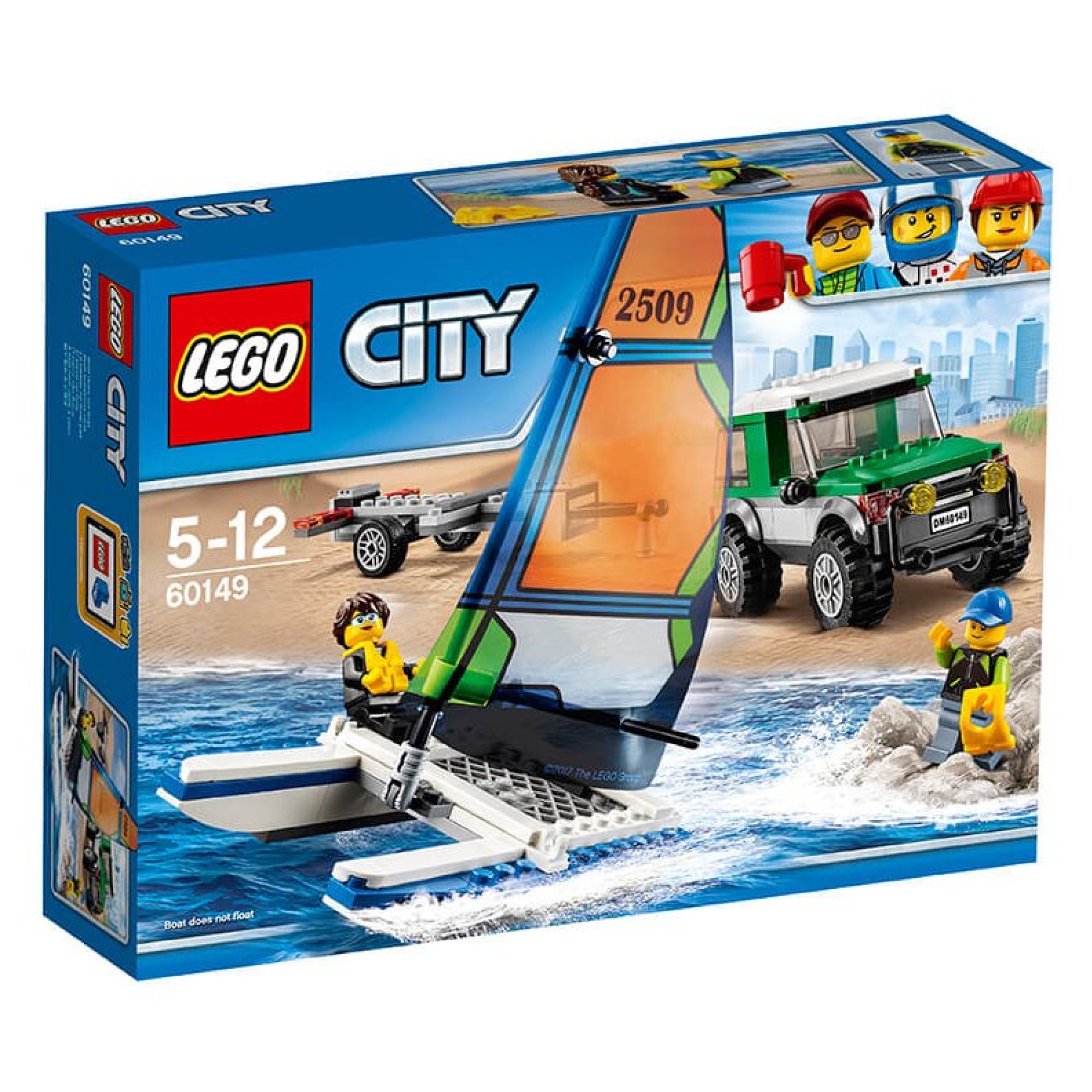 Конструктор Lego City Внедорожник с прицепом для катамарана (Лего 60149 ...