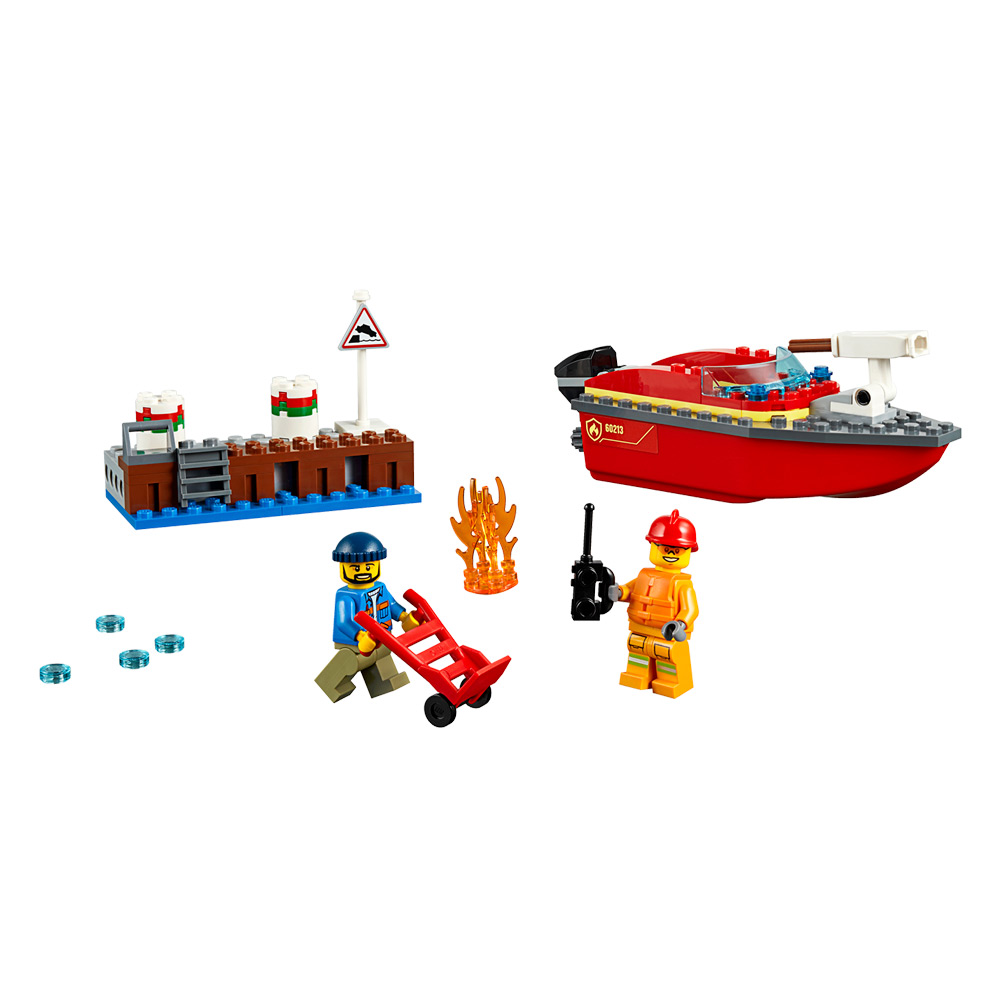 Конструктор Lego City Пожар на причале (60213)