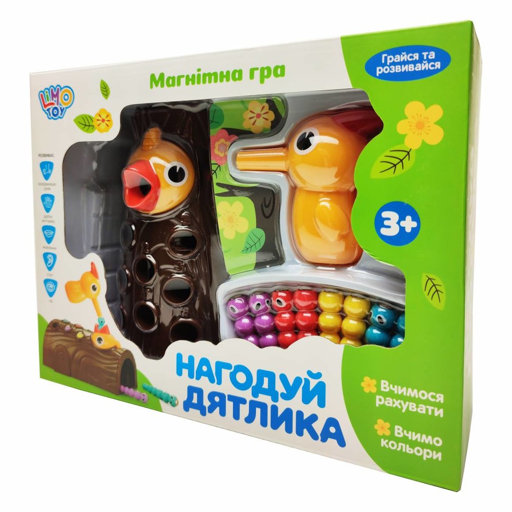 Магнітна гра Limo Toy Нагодуй дятлика (FT 0015)