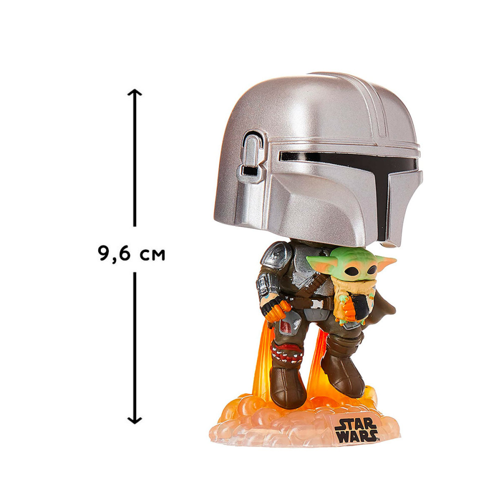 Фигурка Funko Pop Мандалорец, летящий с малышом (50959)