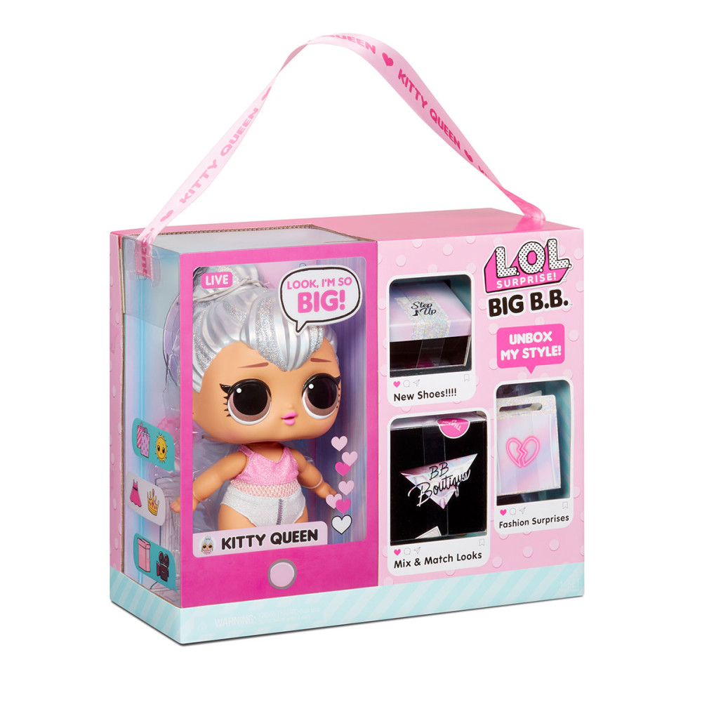 Ігровий набір з мега лялькою LOL Surprise серії Big B.B.Doll Королева Кітті (573074) Ігровий набір з мега лялькою LOL Surprise серії Big B.B.Doll Королева Кітті (573074)